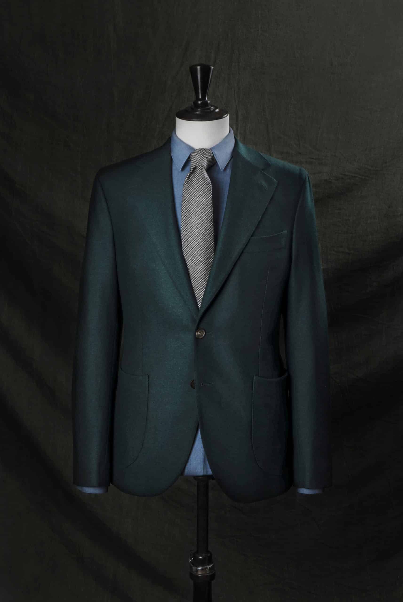 Veste en flanelle verte