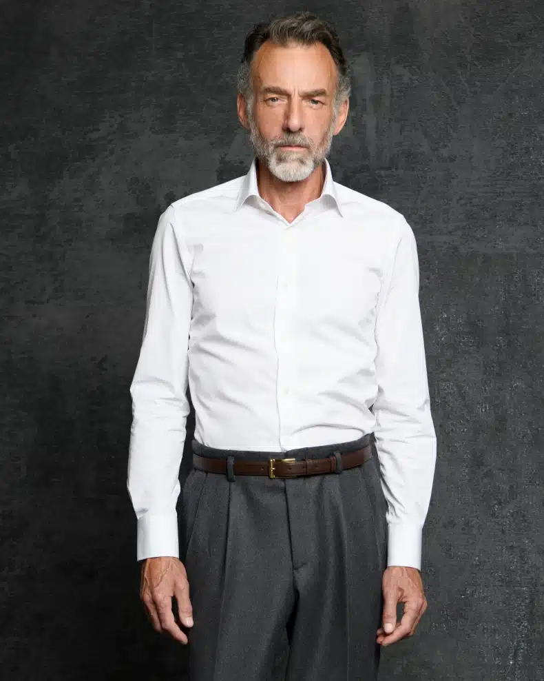 Artling Paris - sur mesure - Pantalon Hollywood en flanelle grise