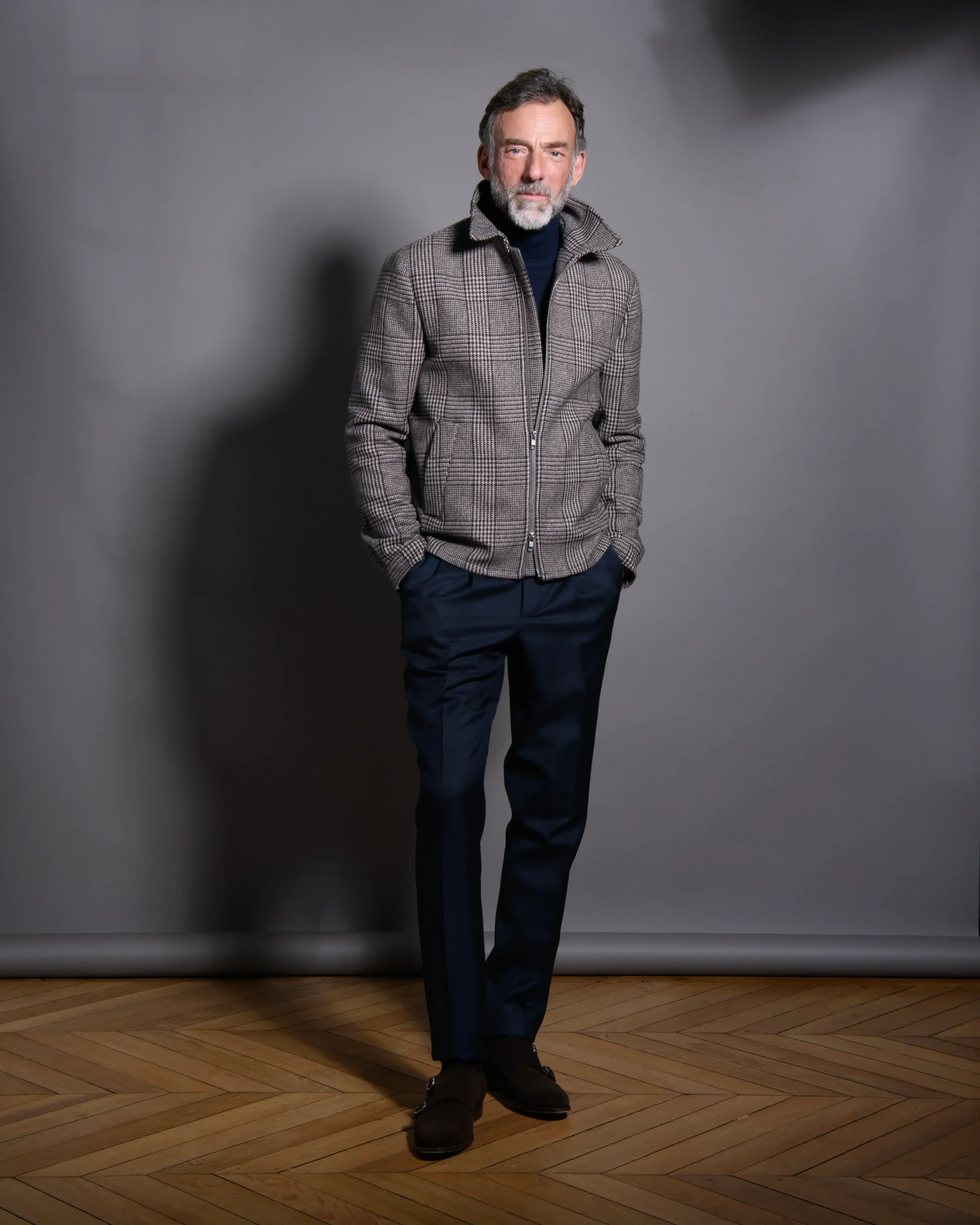 Veste en tweed sur mesure pour homme