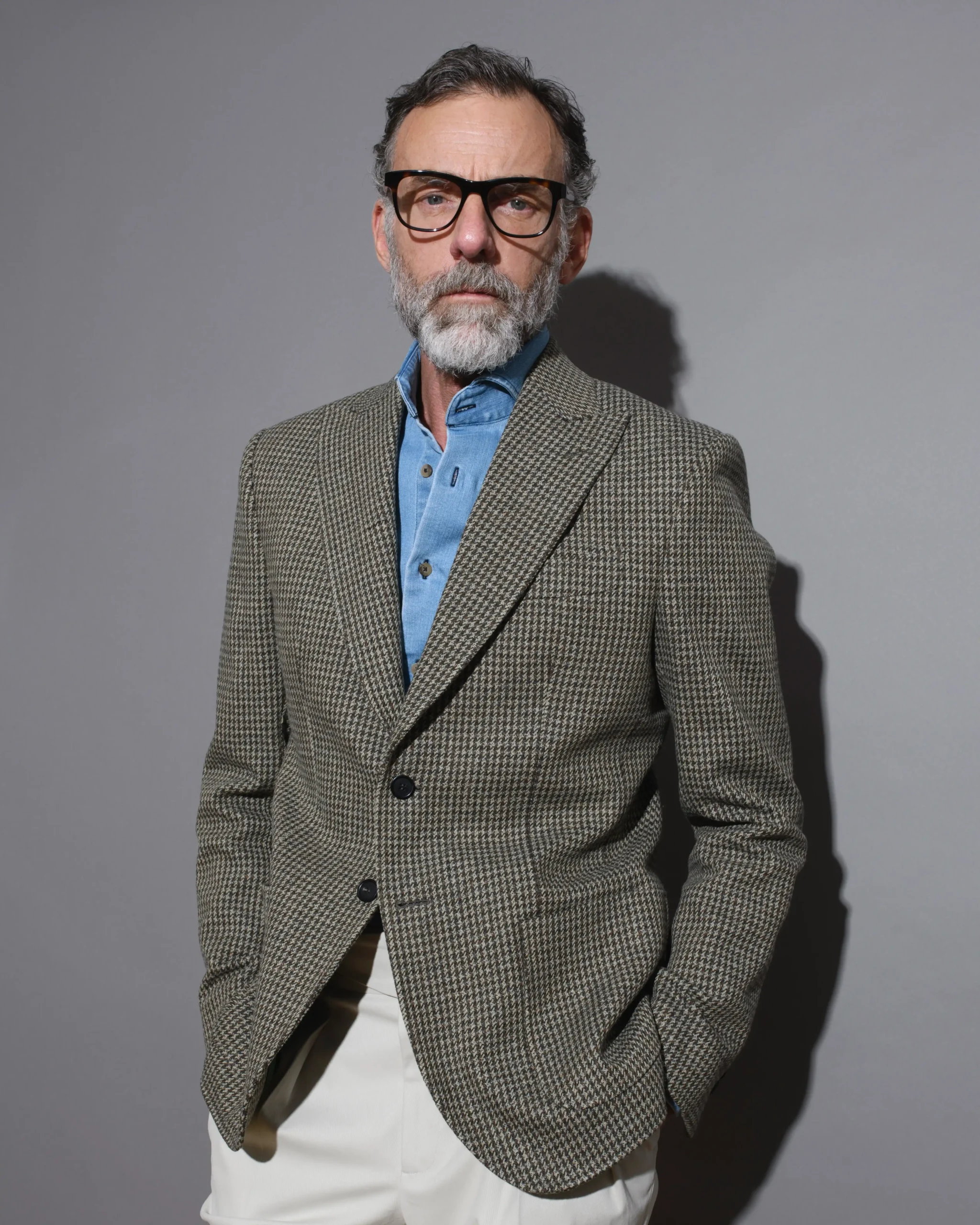 Veste en tweed homme