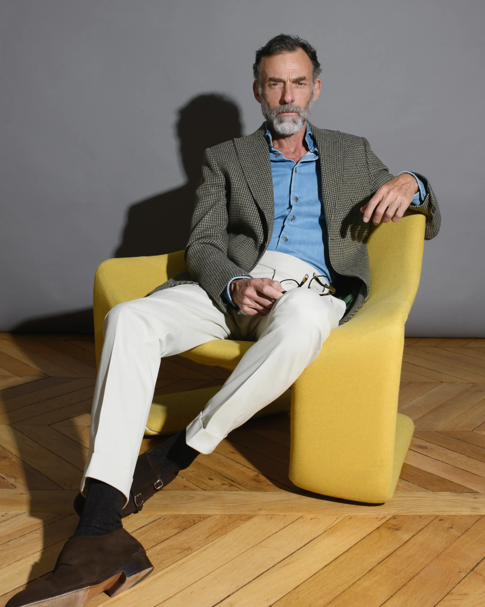 Veste en tweed pour homme