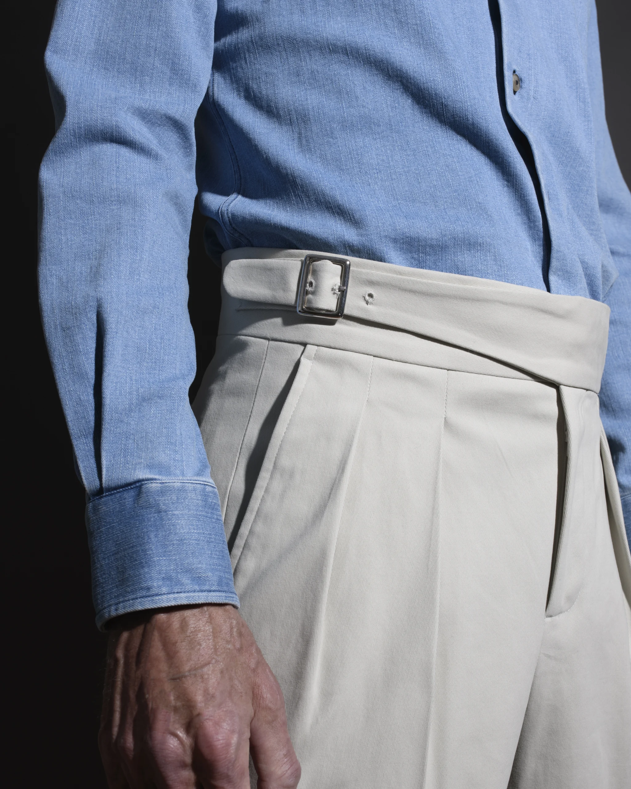 pantalon ghurka blanc homme